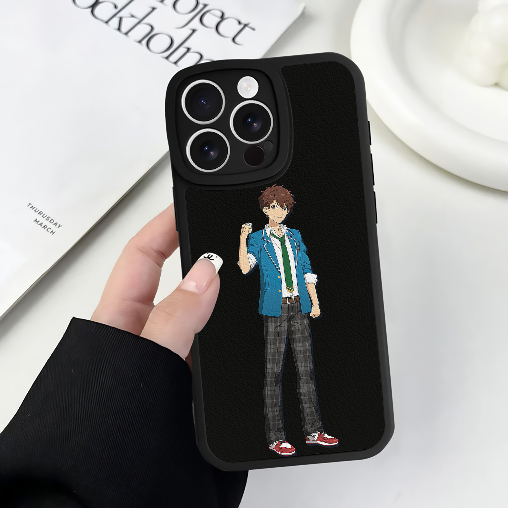 （画像用） あんさんぶるスターズ! Ensemble Stars 【iPhone 16シリーズ対応】シリコンスマホケース（レザー調） 材質：シリコン